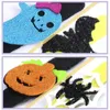 Bracciale schiaffo in peluche di Halloween, cerchio a mano, decorazione per feste, pipistrello, zucca, forma di fantasma, serie, braccialetto giocattolo