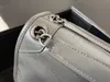 Lushentic Grey and black bag with chain strap shoulder bag handbag head layer oil wax skin