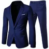 Costume pour hommes veste avec pantalon de haute qualité formel coupe ajustée affaires mariage smoking mode meilleurs hommes robe sociale costume 2 pièces ensemble