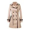 Lente Herfst Trenchcoats Vrouwen Slanke Double Breasted Dames Trenchcoat Lange Vrouwen Windbreakers Grote Maat Overjas Femmino