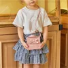 バックパック子供の小さな正方形のバッグ弓メッセンジャーファッションかわいいポータブル少女PUショルダーハンドバッグ220924