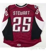 Niestandardowe Ahl Lake Erie Monsters 25 Stewart 20 Mackenzie 39 Galiardi Hockey Jerseys Red White Blue Szyg