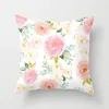 Pillow Flowers 3D Printed Throw Covers For Chair Polyester Square Woven Cover Home Decor Cojines Decorativos