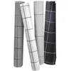 Wallpapers Nordic Style Ins Wallpaper Non-Woven Black And White Gray Plaid Clothing Store Net Red Line