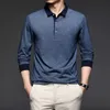 Polos masculinos Marca de moda de primeira classe Men camisas pólo simples para homens designer casual de cor sólida Tops de mangas compridas Men's Clothing 220926