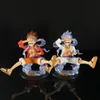 Anime manga 17cm figur Luffy Gear 5 Action Sun God Nika PVC Figurine Staty Collectible Model Doll Toys 220924