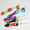 흡연 미니 실리콘 유리 꿀이 10mm 티타늄 카르츠 팁 팁을 되 찾는 포수 키트 키트 Dabber Wax Tool