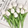 Fleur artificielle tulipe Calla Lily Simulation PU fausse fleur fête de mariage nouvel an hôtel décoration de la maison GC1644