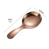 Ice Cream Dessert Spoon Short Stainless Steel Cutlery Gold Home Restaurant Kitchen Dining Flatware Tableware Tool