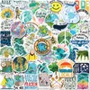 50st Cartoon Earth Stickers Non -slump