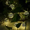 Strings Solar Light String Waterproof Silver Spherical Outdoor Garden Decoration Party Wedding Wall Decorative Atmosphere Led