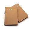 Notes Multi fonction drapeau collant ensemble papier kraft cahier bloc-notes personnalisé avec stylos 220927