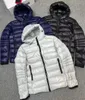 Herrparkas män crofton down jacka med hoody designer svart puffer vinterrock quiltad förpackningsbar s-2xl