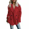 Manteau en fausse fourrure pour femme s à manches longues vestes moelleuses hiver chaud femme veste surdimensionnée décontracté 220927