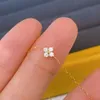 22092505 سوار سلسلة المجوهرات النسائية 0.12CT زهرة الماس AU750 18K الذهب الأصفر يجب أن يكون لديه فكرة هدية البيع يجب أن يكون لها تطابق