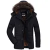 Winter Men Jacket Warm Thick Casual Men's Fur Collar Windproof Parkas Velvet Coat Male Hooded Outwear Jackets Plus Size 7XL