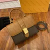 Locky BB luksusowe torebki na ramię damskie skórzane torby crossbody torebka portfel z zamkiem M44322