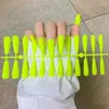 偽の釘ソリッドカラーマットスーパーロングコフィンネイルバレエプレスアートのヒント人工爪の偽のマニキュアツール