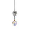 Decorative Figurines 1PCS Indoor Window Colorful Crystal Ball Ceiling Home Hanging DIY Light Cord Fan Pull Handle Pendant Living Room Decor