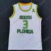 Mitch 2020 Novo NCAA South Florida USF Jerseys 3 Jersey de basquete da faculdade Swift Jersey White Size Youth Adult All Stitched