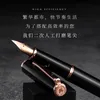Penne stilografiche LT Hongdian Penna stilografica in oro rosa 920 Pennino superfine/fine 0,4/0,5 mm Penna regalo per ufficio elegante ed eccellente da donna 220927
