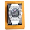 時計腕時計デザイナーラグジュアリーメンズ機械時計日常生活防水自動リチャミレスダイヤモンドファッションスイスの動きを売る