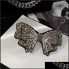 H￥rkl￤mmor Barrettes Rhinestone Crystal Bow Hairpin Double Deck Fashion Accessories Hair Clip Clamp Personality Women Girl Party 4 9 DHRJ6