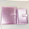 مفترحات A5 A6 PU LEATHER LEATELE COVERTOLL TELLENTURE RING BINDER PLINNER JOURNAL JOURNAL WALLET CLIP