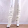 膝の上の70cm日本のJKユニフォームレッグウォーマー韓国ロリータウィンターガール女性ニットブートソックスパイルアップソックスフットウォーミングカバーFY3897 927