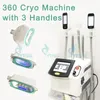 360 Vacuum Cryolipolysis Machine Body Slimming Machine Fat Freeze for Chin Cryotherapy Beauty Equipment Cellulite Reduction Weight Loss 3 Handles