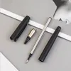 Hoge kwaliteit metalen 183 Ball Point Pen Frosted Black Signature Elegante Stationery Office School Supplies Ink Pens