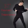 Survêtements pour hommes Hiver 37 degrés Température constante Sous-vêtements thermiques pour hommes Ultra-mince Élastique Thermo Sous-vêtements sans couture Long Johns 220926
