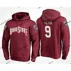 GLA A3740 Erkek Ohio State Buckeyes College Team Hoodie Jersey 9 Binjimen Victor 7 Dwayne Haskins 2 J.K. Dobbins 14 K.J. Hill J.T. Barrett Mike Weber