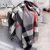 Scarves Autumn Winter New Fashion Women's Cashmere Scarf Printed Scarf Soft Touch Warm Plaid Multi-functional Shawl G220926