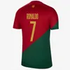 2022 Leao Portugal voetbaltruien Ronaldo Portuguesa Pepe Joao Felix Bruno Fernandes Portugees Bernardo voetbalhemd Andre Silva Men Women Kids Kit Jersey