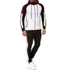 Tute da uomo Tuta da uomo Pantaloni Tuta da jogging 2 pezzi Tuta Autunno Inverno Uomo Abiti Abbigliamento sportivo Corsa Tuta da ginnastica Abiti larghi Uomo 220926