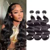 11A Virgin Human Hair Bundles Body Wave Brasilian Remy Hair Extensions Weaves Full Head For Black Women One Donor Greatremy 12-40inch