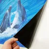 壁紙カスタム3Dフロア壁画海水波バスルームPVC防水自己接着ビニールホーム装飾220927