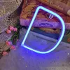 Strisce LED Luci al neon Decorazione alfanumerica Segno Modellazione per decorare Matrimoni Feste e 2022 Natale