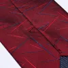 보우 넥타이 고품질 2022 디자이너 패션 와인 레드 불규칙 패턴 8cm 남성용 넥타이 웨딩 공식 정장 선물 상자