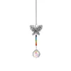 Decorative Figurines 1PCS Indoor Window Colorful Crystal Ball Ceiling Home Hanging DIY Light Cord Fan Pull Handle Pendant Living Room Decor