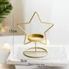 Kerstdecoraties Creative Elk Metal Candle Holder Wedding Candlestick Tafel Decoratie ornamenten Home Decor Iron Deer Jaar 2022