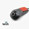 Caméras de recul de voiture Caméras Capteurs de stationnement Mini caméra DVR Enregistreur vidéo Wifi HD 1080P Dash Cam avec enregistrement en boucle FHD ADAS G-sensor
