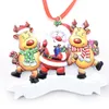 Kerstdecoraties Santa Claus Elk Hangers Diy Resin Christmas Tree hanger Home Party Gifts For Family Friends by Air A12