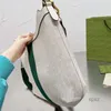 Sacs de soirée classique lettre sac fourre-tout sacs à bandoulière homme poitrine pack sac à main femmes toile cuir fermeture à glissière rouge vert tissage rayure amovible bandoulière portefeuille