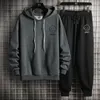 Men s Tracksuits Spring Autumn Sweat Suit Set Tracksuit Men Outfit Full Sleeve Tops with Hood Outdoor Sport Wear Hooded 220926