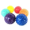 Bola de massagem de ioga Spiky Trigger Point Cuidado de Saúde Alívio Corpo Dor do pé da mão Sensorial Hedgehog Bola de massagem portátil em estoque FY3883 P0927