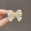 Симпатичная жемчужная бабочка зажимы с зажимами страза Жемчужина Боуни для волос когти для подарки