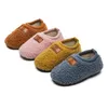 Pantoufles d'hiver mignonnes pour enfants, chaussures confortables pour bébés, chaussures chaudes en coton, pour garçons et filles, maison intérieure, semelle souple, peluche antidérapante, 220924