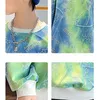 Pullover Kids Boys Spring Tie Dye Print Tops Long Sleeved Tops Teen Fashion Foolding Loose Worling Sweatshirt Complements 220924